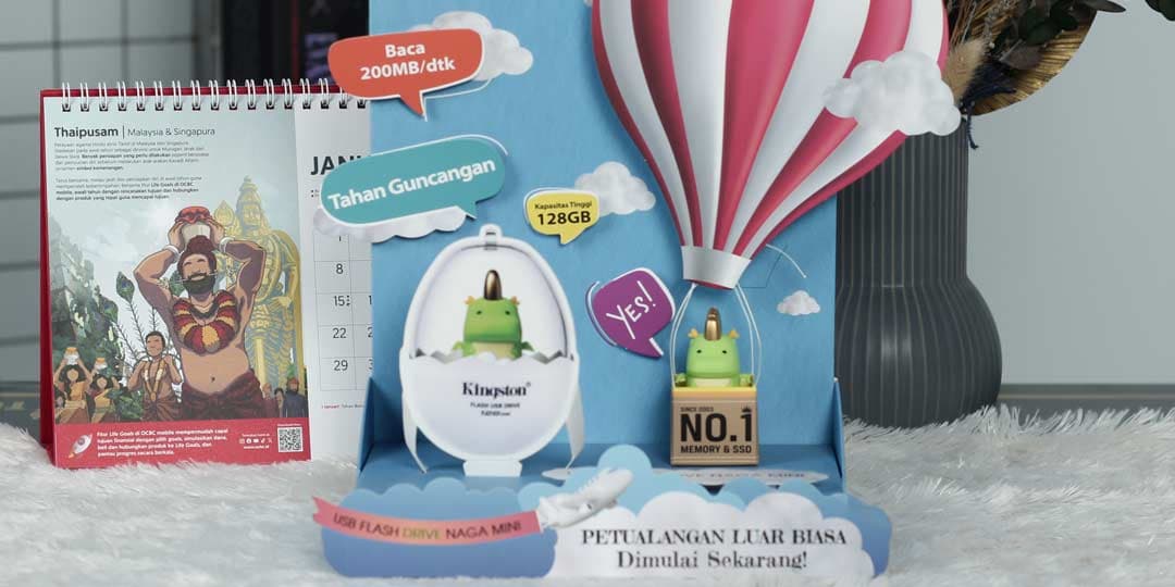 Review Flashdisk Kingston Chinese New Year 2024 Edition, Flash Drive Spesial Imlek Berbentuk Naga!