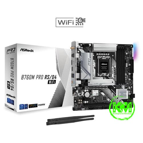 ASROCK B760M PRO RS/D4 WiFi (INTEL) MOTHERBOARD - Image 1