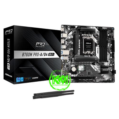 ASROCK B760M PRO-A/D4 WIFI (INTEL) MOTHERBOARD - Image 1