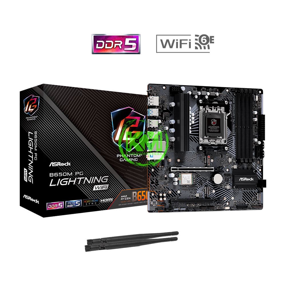 ASROCK B650M PHANTOM GAMING LIGHTNING WIFI (AMD) MOTHERBOARD