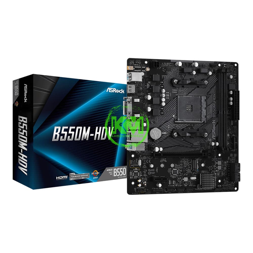 ASROCK B550M HDV DDR4 (AMD) MOTHERBOARD - Image 1