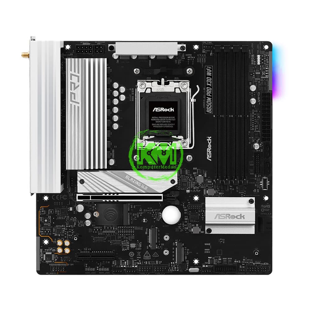 ASROCK B650M PRO X3D WIFI DDR5 (AMD) MOTHERBOARD - Image 2
