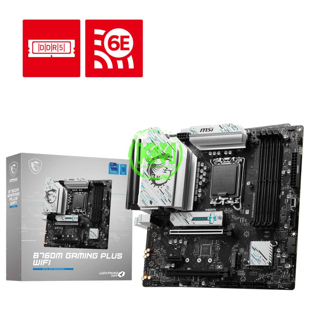 MSI B760M GAMING PLUS WIFI DDR5 (INTEL) MOTHERBOARD - Image 1