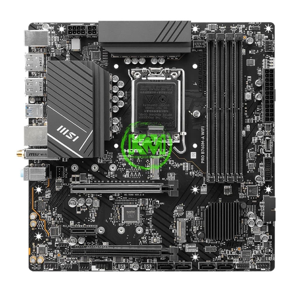 MSI PRO B760M-A WIFI DDR5 (INTEL) MOTHERBOARD - Image 2