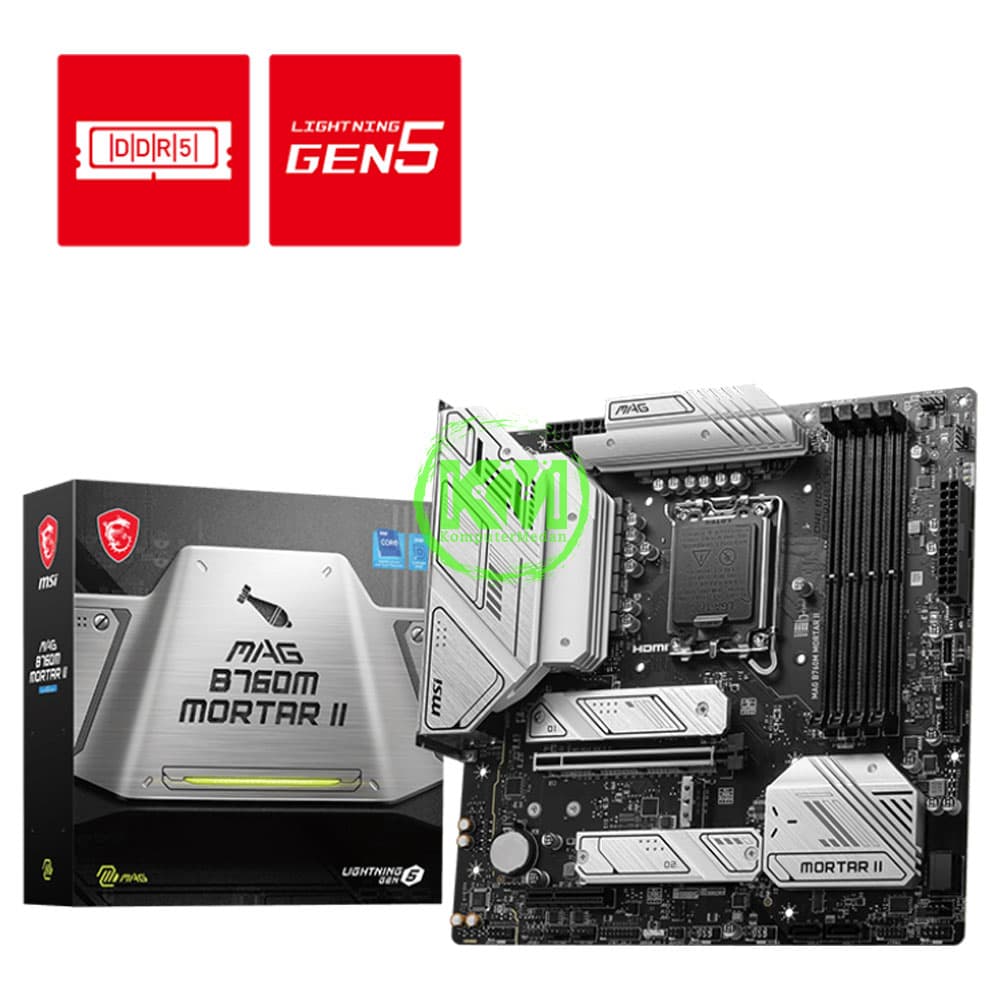 MSI MAG B760M MORTAR II (INTEL) MOTHERBOARD - Image 1