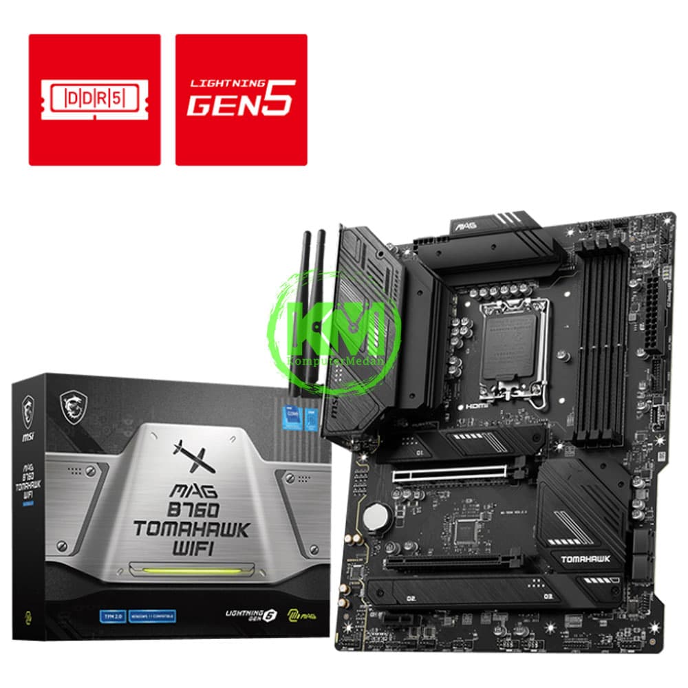 MSI MAG B760 TOMAHAWK WIFI DDR5 (INTEL) MOTHERBOARD - Image 1