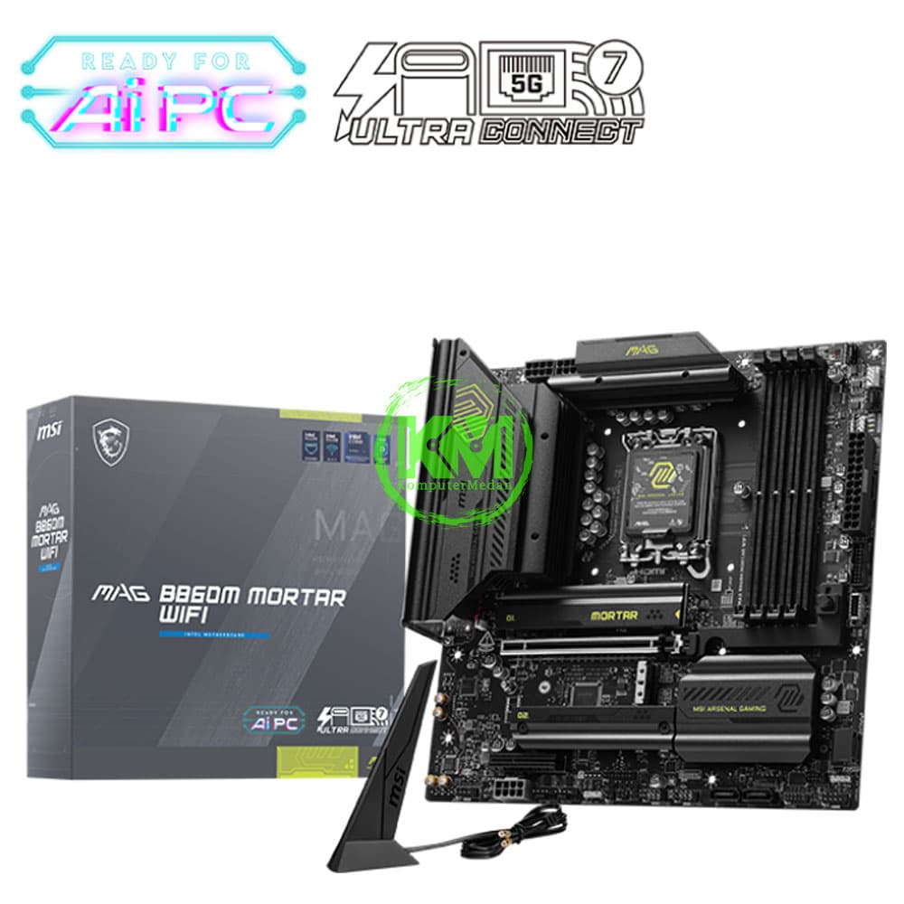 MSI MAG B860M MORTAR WIFI (INTEL) MOTHERBOARD - Image 1