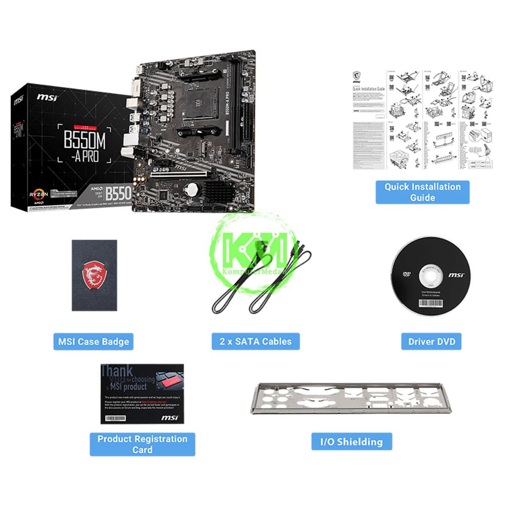 MSI B550M-A PRO (AMD) MOTHERBOARD - Image 6