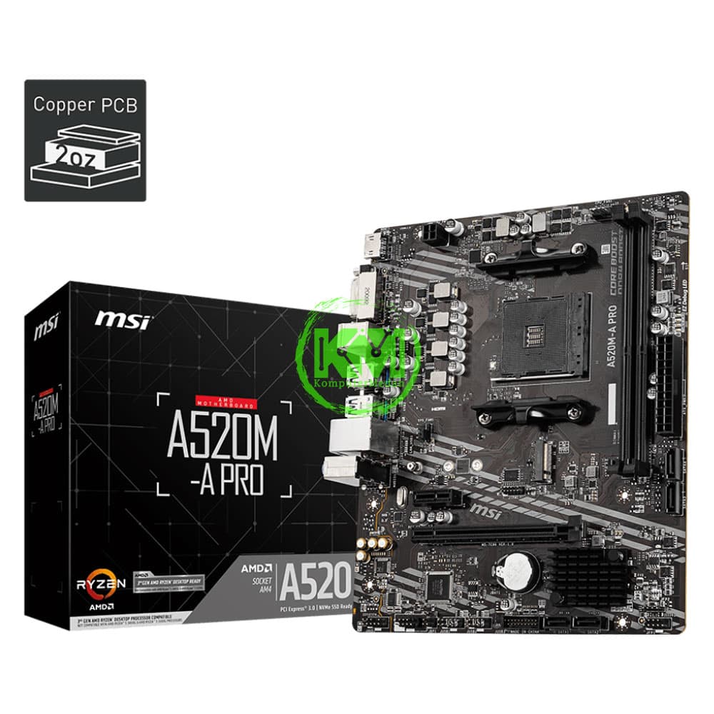 MSI A520M-A PRO (AMD) MOTHERBOARD