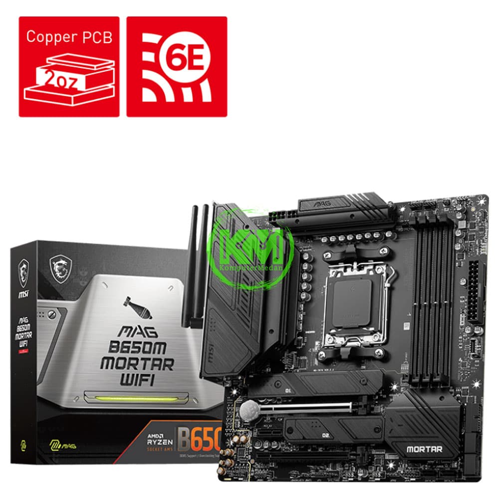 MSI MAG B650M MORTAR WIFI (AMD) MOTHERBOARD - Image 1