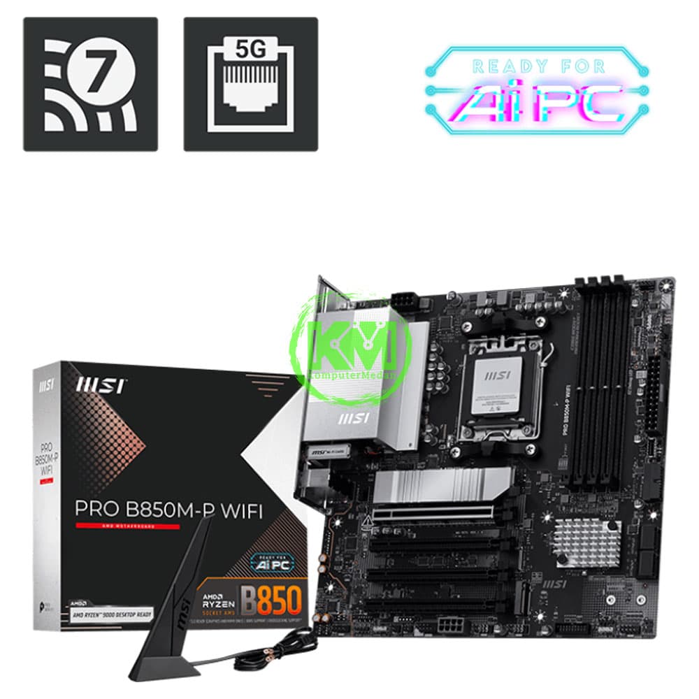 MSI PRO B850M-P WIFI (AMD) MOTHERBOARD