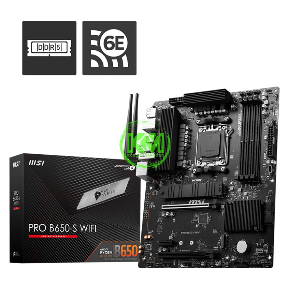 MSI PRO B650-S WIFI (AMD) MOTHERBOARD - Image 1