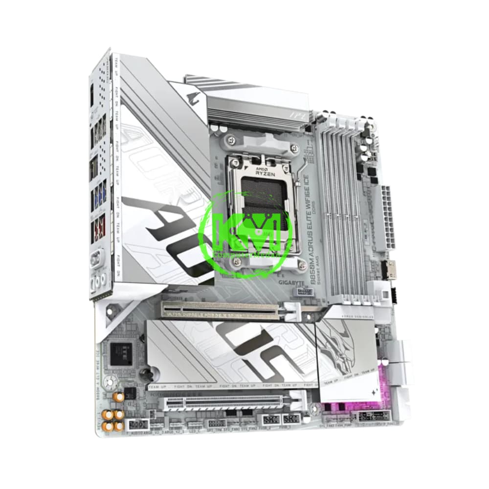 GIGABYTE B850M AORUS ELITE WIFI 6E ICE (AMD) MOTHERBOARD - Image 3