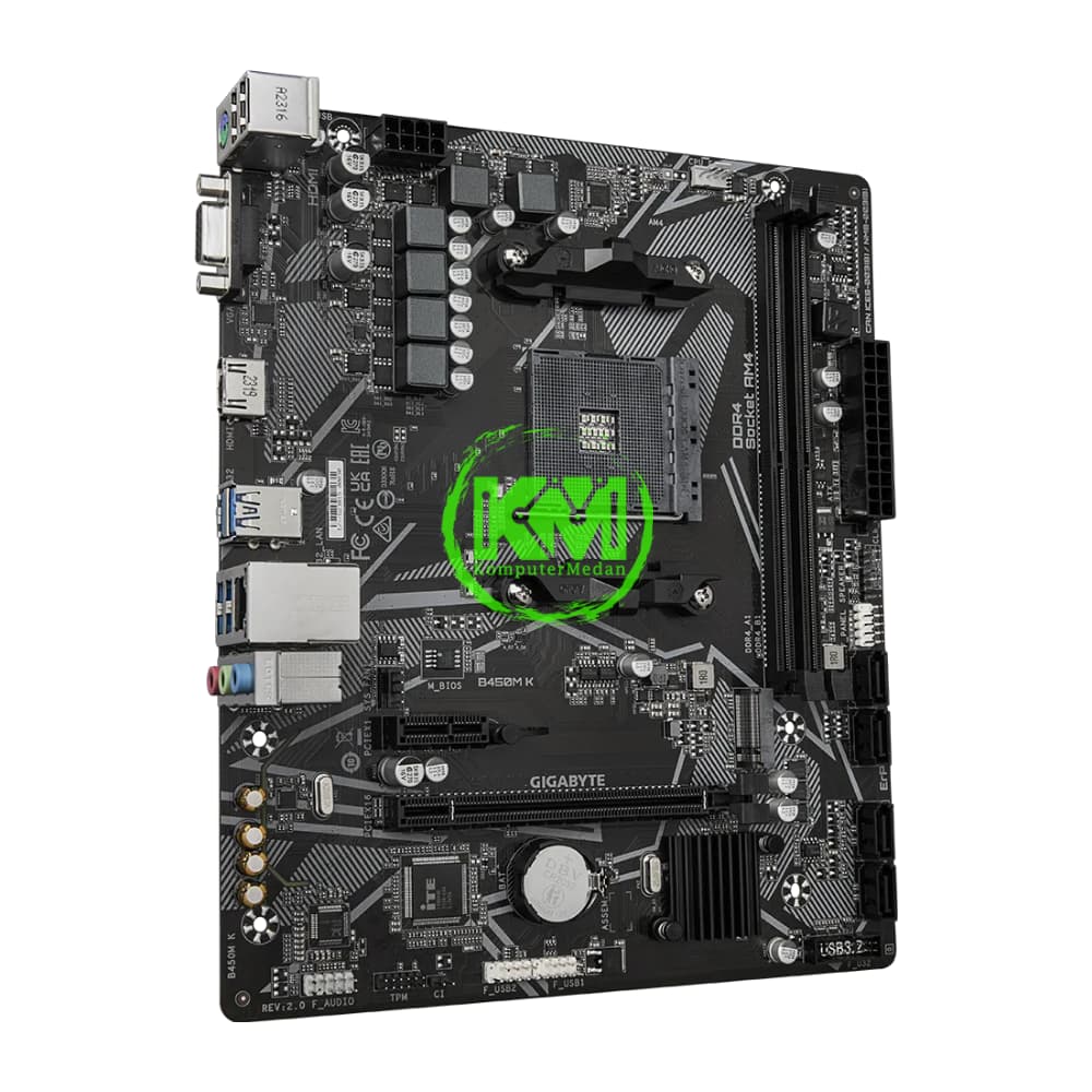 GIGABYTE B450M K (AMD) MOTHERBOARD - Image 3