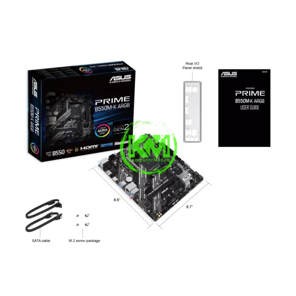 ASUS PRIME B550M-K ARGB (AMD) MOTHERBOARD - Image 6