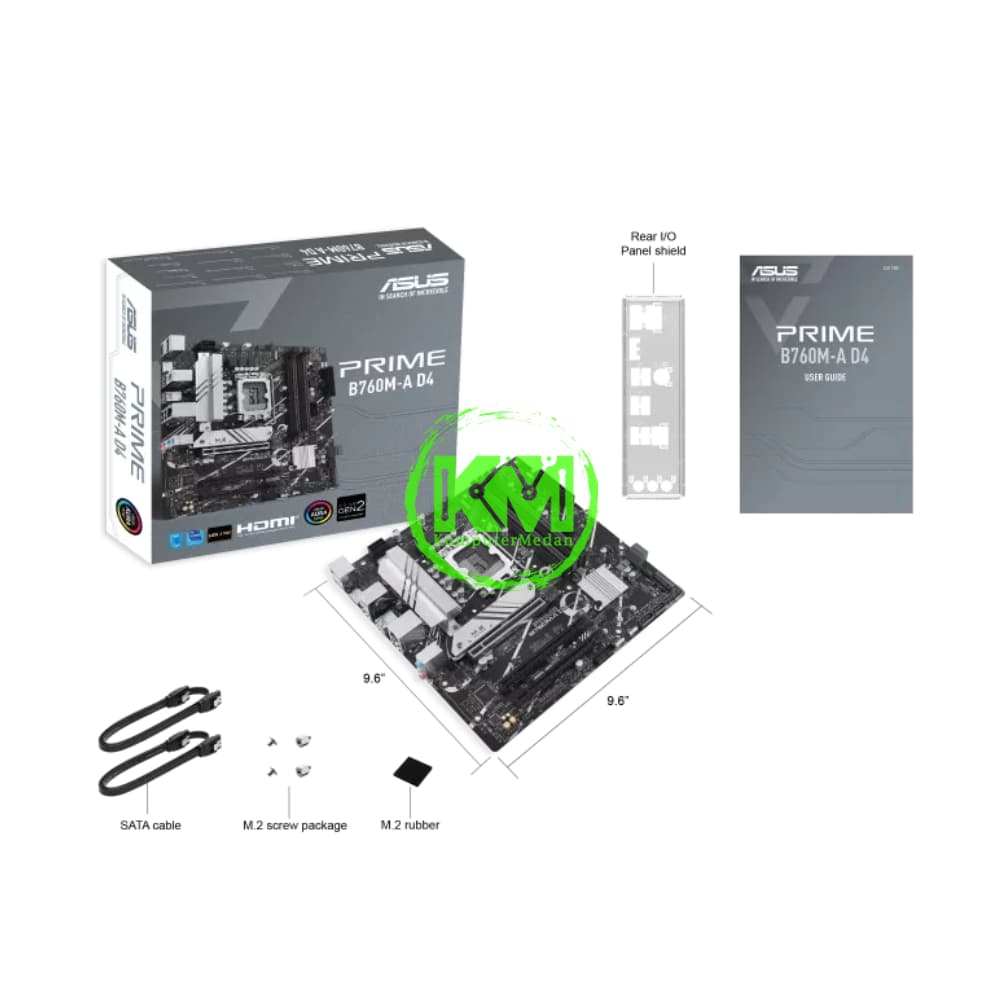 ASUS PRIME B760M-A D4 (White Heatsink) (INTEL) MOTHERBOARD - Image 11