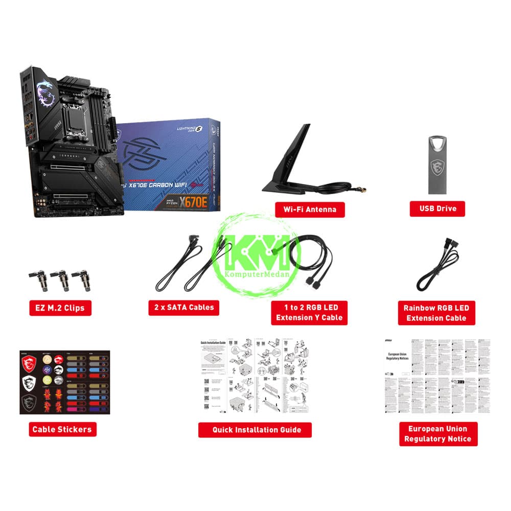 MSI MPG X670E CARBON WIFI (AMD) MOTHERBOARD - Image 6