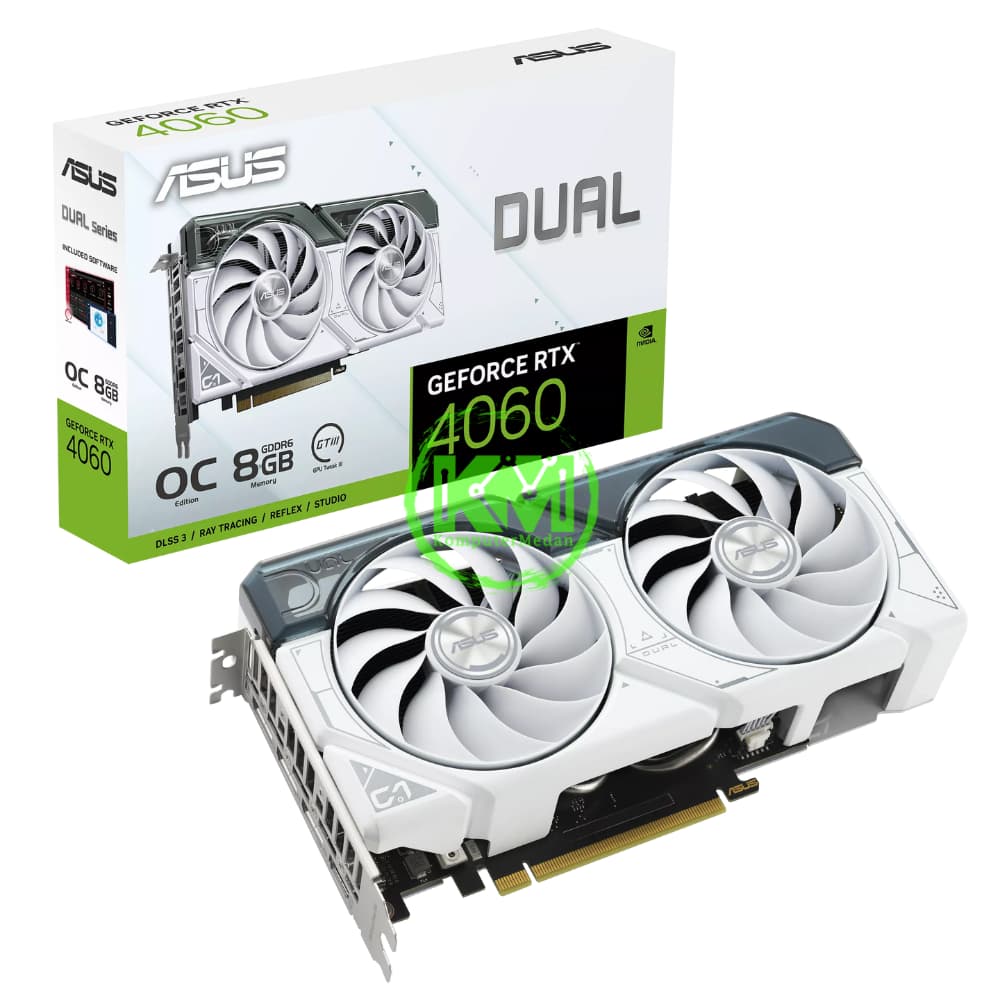 ASUS DUAL RTX 4060 8GB OC EDITION WHITE VGA (NVIDIA)