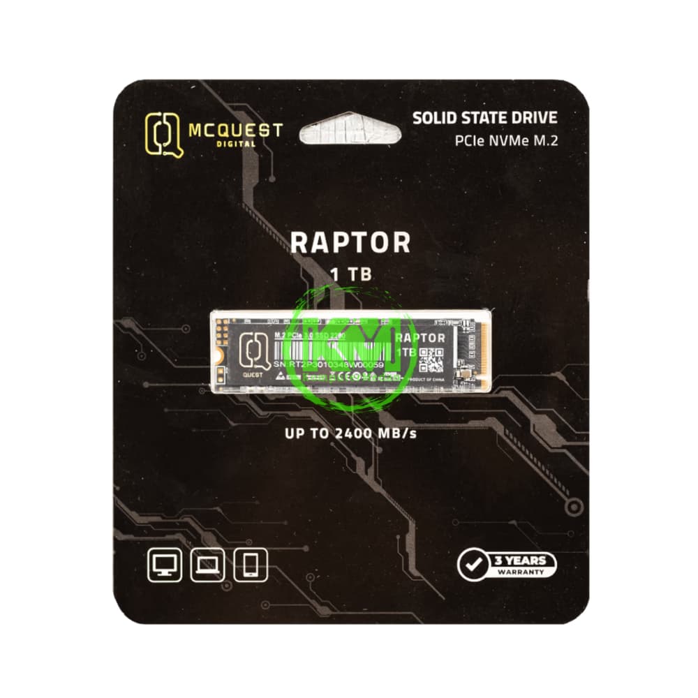 MCQUEST RAPTOR 1TB M.2 NVME SSD