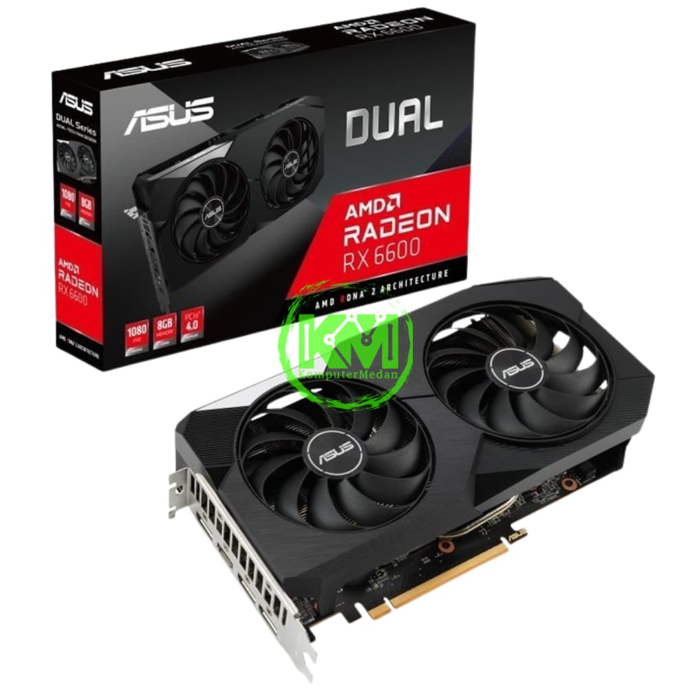 ASUS DUAL RX 6600 8GB VGA (AMD) - Image 1