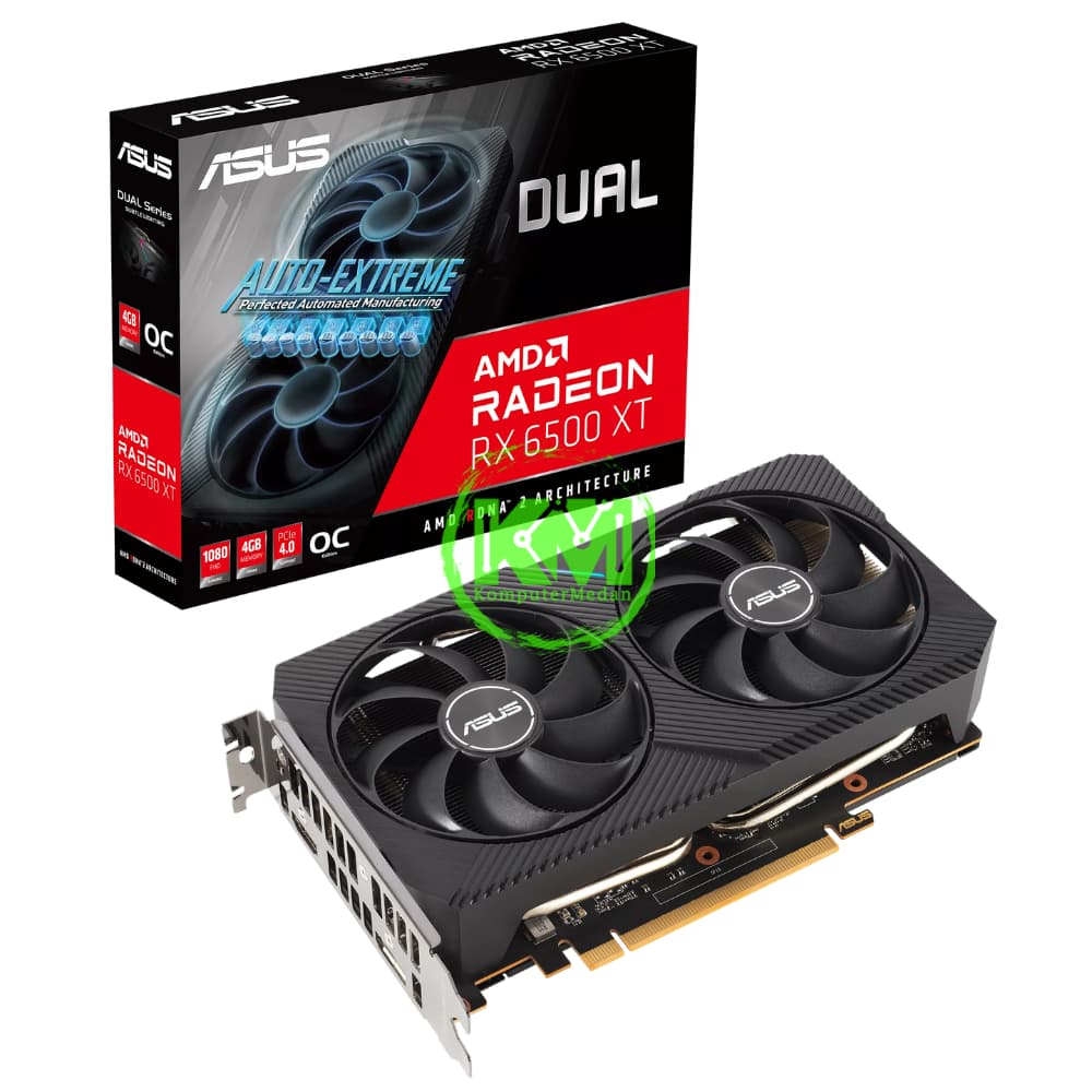 ASUS DUAL RX 6500 XT 4GB OC VGA (AMD)