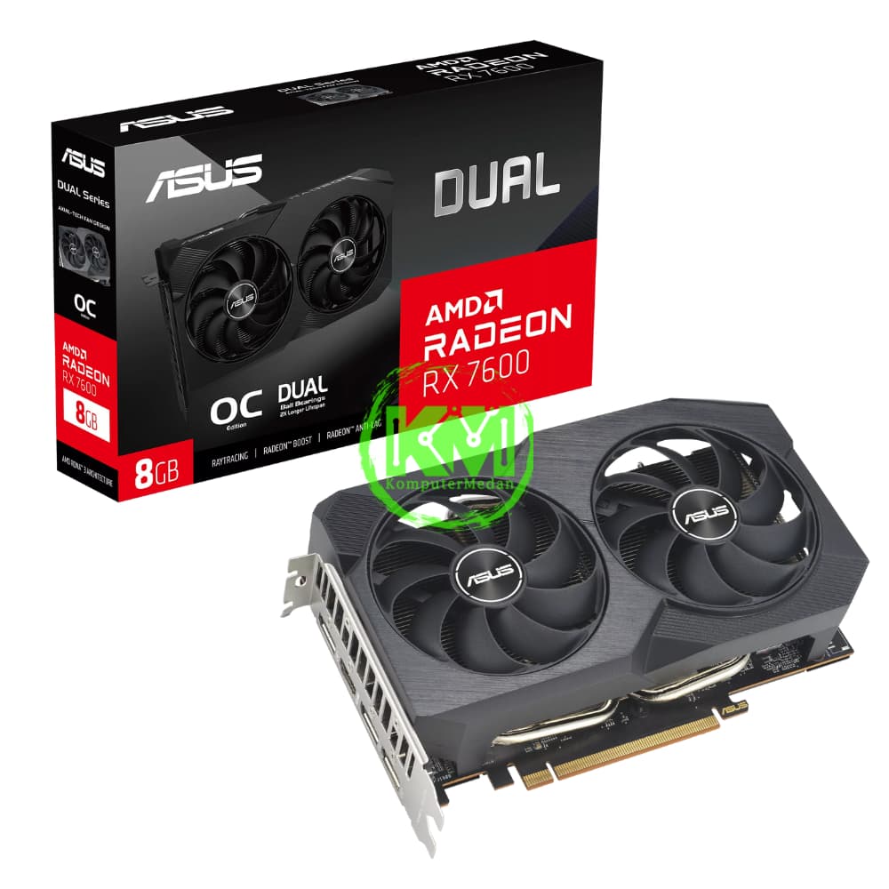 ASUS DUAL RX 7600 8GB V2 OC VGA (AMD) - Image 1