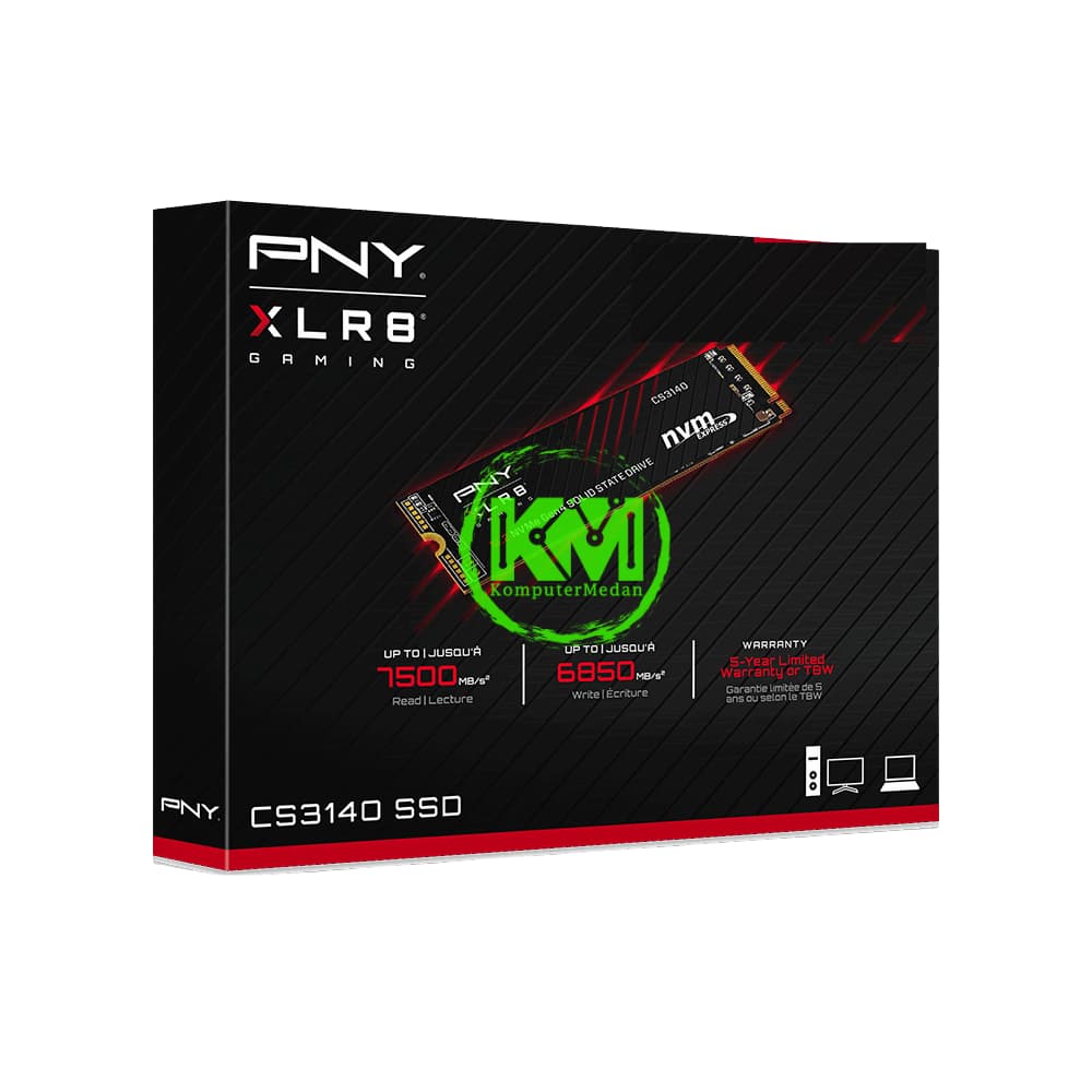 PNY XLR8 CS3140 1TB M.2 NVME 4.0 SSD - Image 2