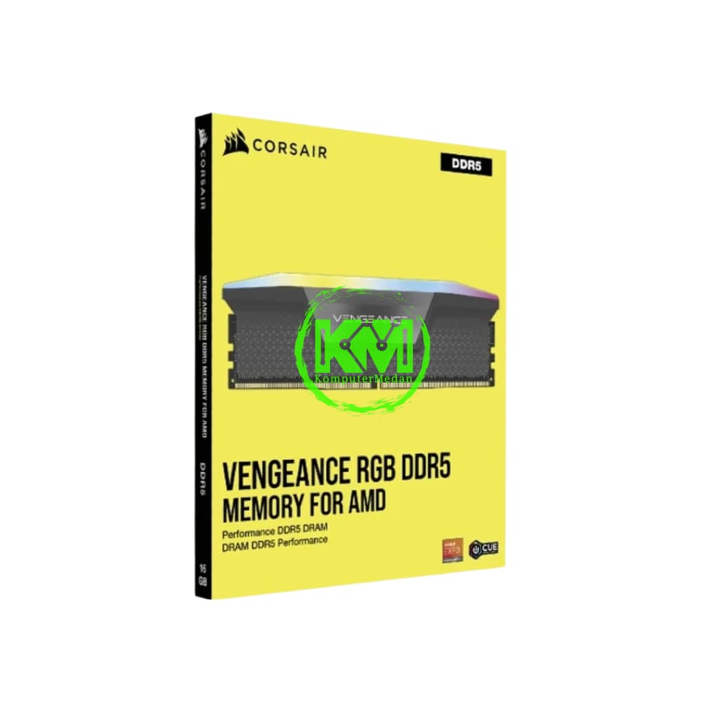 CORSAIR VENGEANCE RGB DDR 2X32GB BLACKHITE 5200 RAM - Image 1