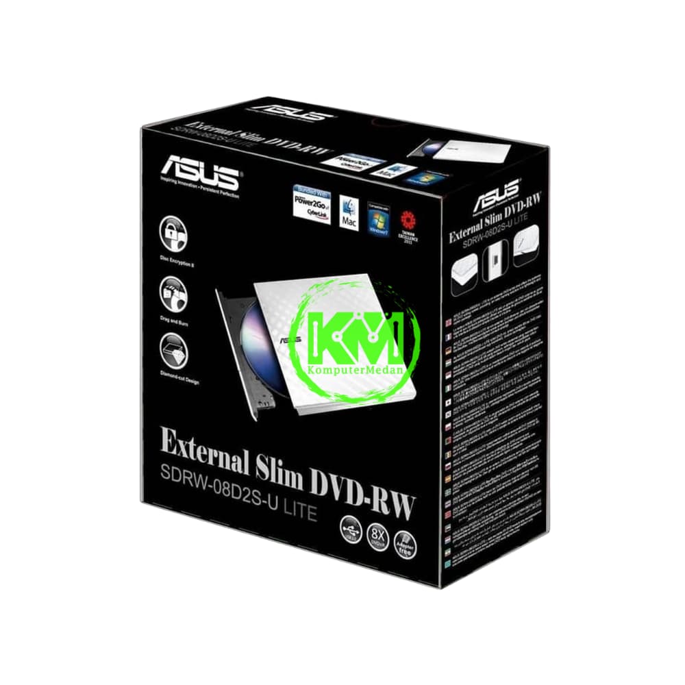 ASUS EXTERNAL WHITE DVD-WHITE - Image 1
