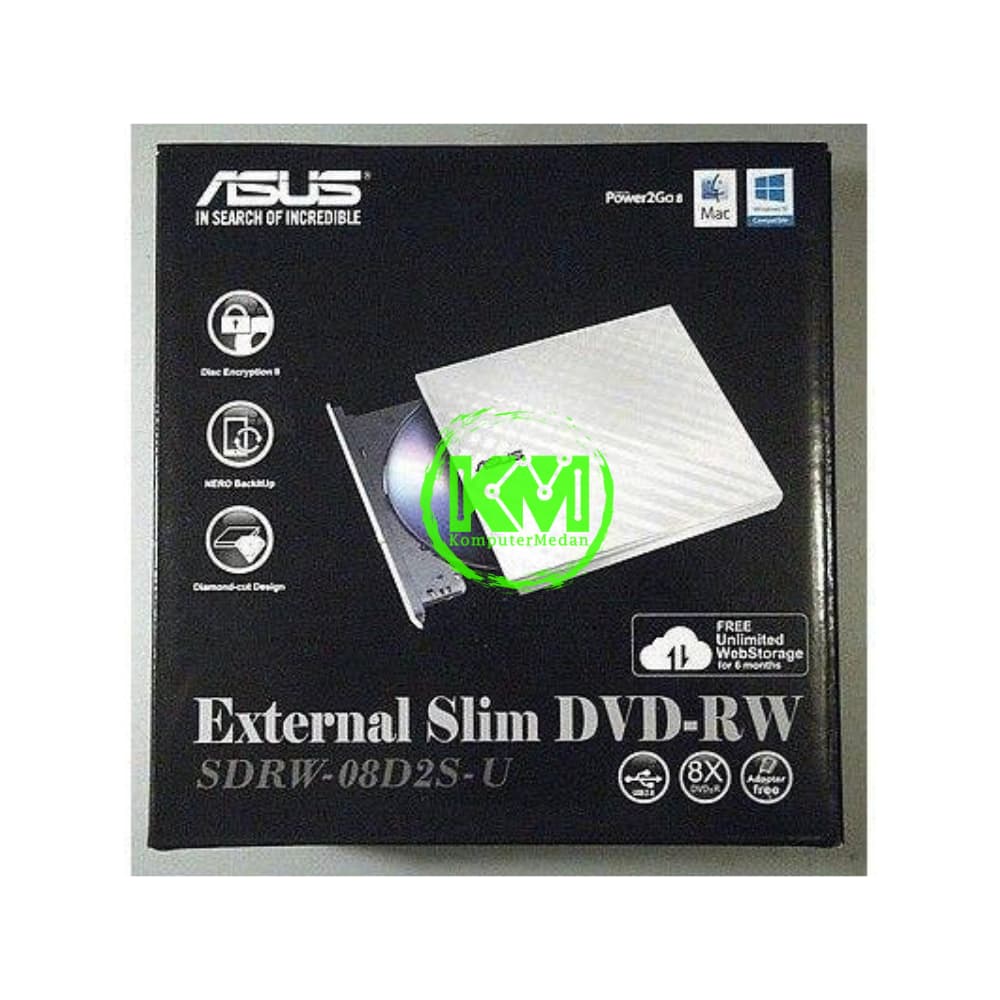 ASUS EXTERNAL WHITE DVD-WHITE - Image 2