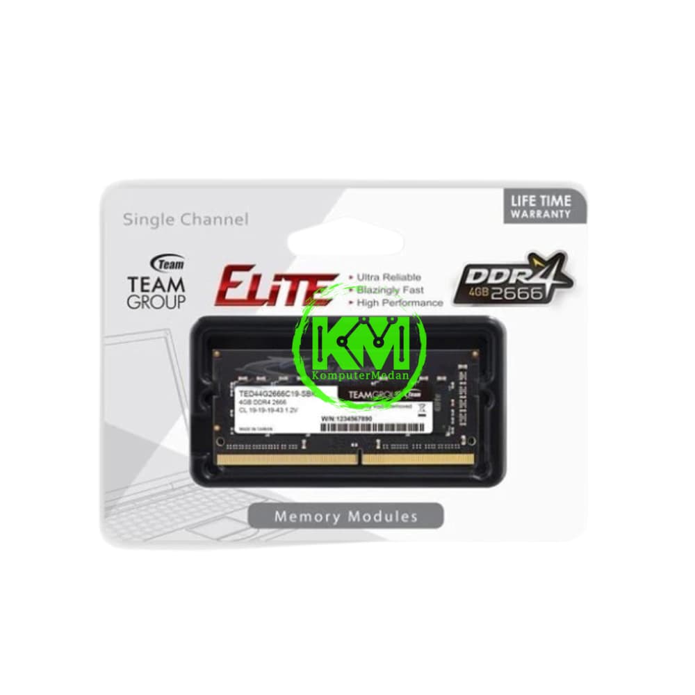 TEAM ELITE SO-DIMM DDR4 4GB - Image 1