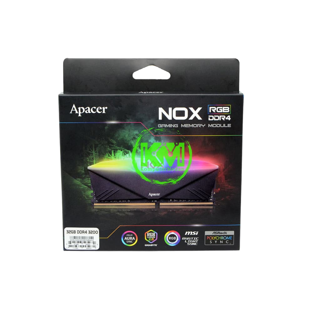 APACER NOX RGB DDR4 2X8GB 3600 MHZ BLACK RAM