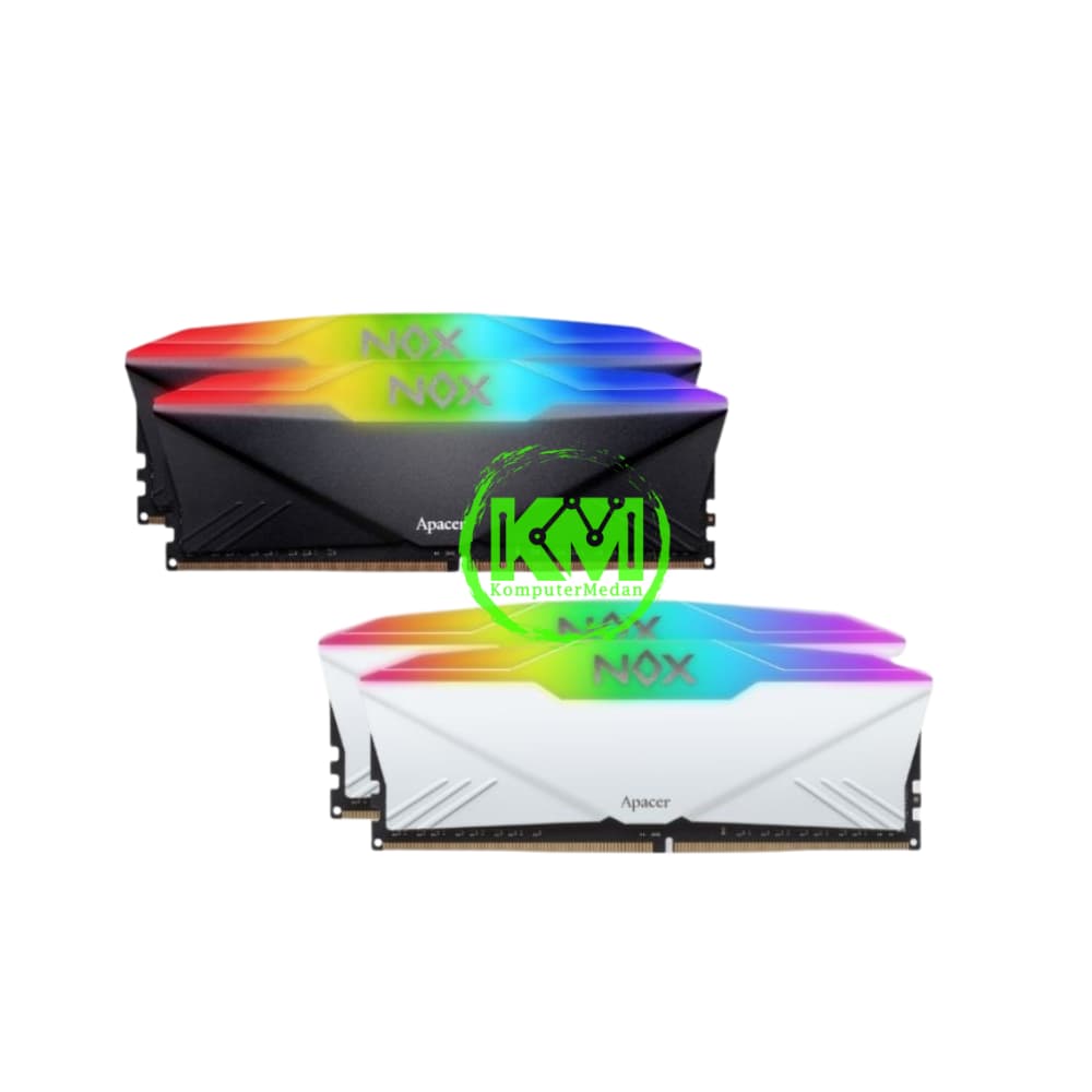 APACER NOX RGB DDR4 2X16GB 3200MHZ BLACK WHITE RAM - Image 3