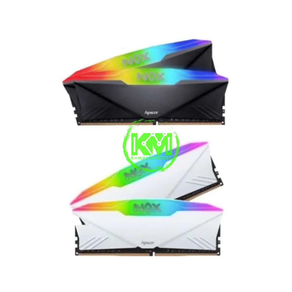 APACER NOX RGB DDR4 2X16GB 3200MHZ BLACK WHITE RAM - Image 2
