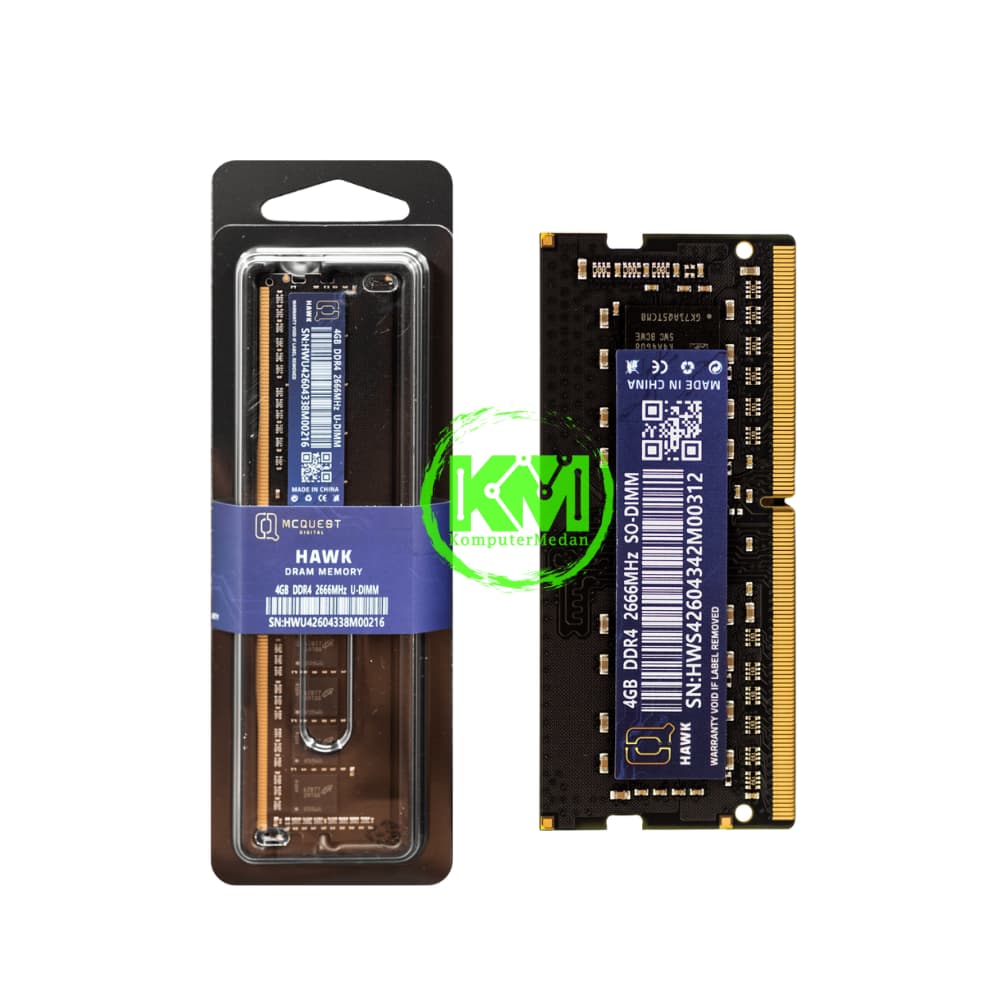 MCQUEST HAWK DDR4 4GB 2666MHZ RAM - Image 1