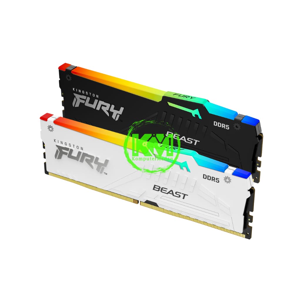 KINGSTON FURY BEAST RGB DDR5 2X16 6000MHZ BLACK WHITE RAM - Image 3