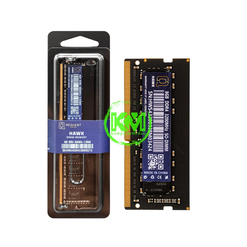 MCQUEST HAWK DDR4 8GB 3200MHZ HEATSINK RAM