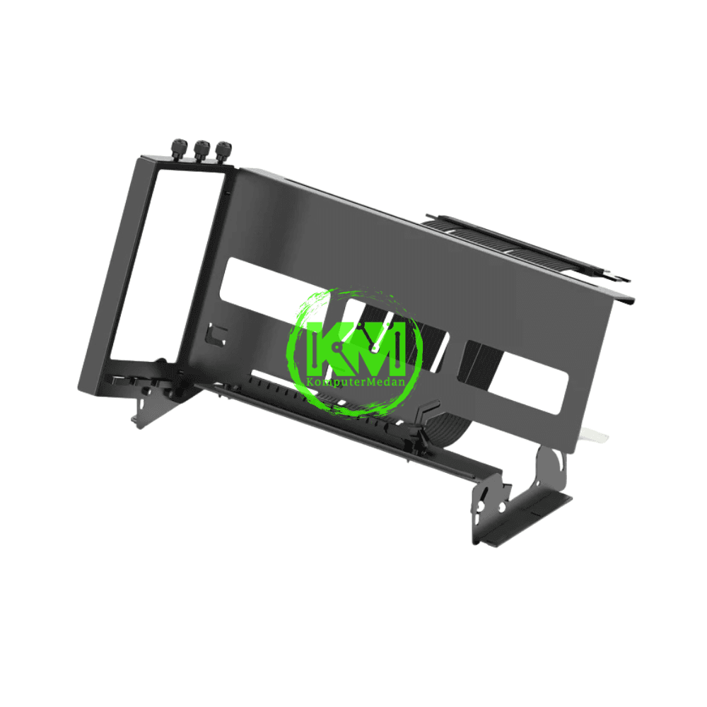 EZDIY-FAB VERTICAL PCIE 4.0 GPU BLACK WHITE GRAPHIC CARD HOLDER - Image 2