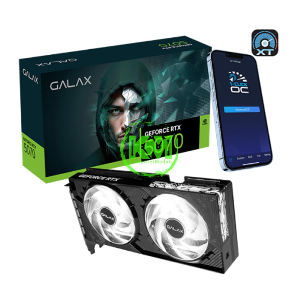 GALAX GEFORCE RTX 5070 1-CLICK OC 12GB BLACK VGA (NVIDIA) - Image 1