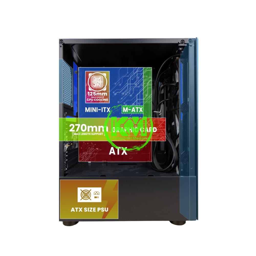 VURRION OMG BLACK GAMING CASING - Image 3