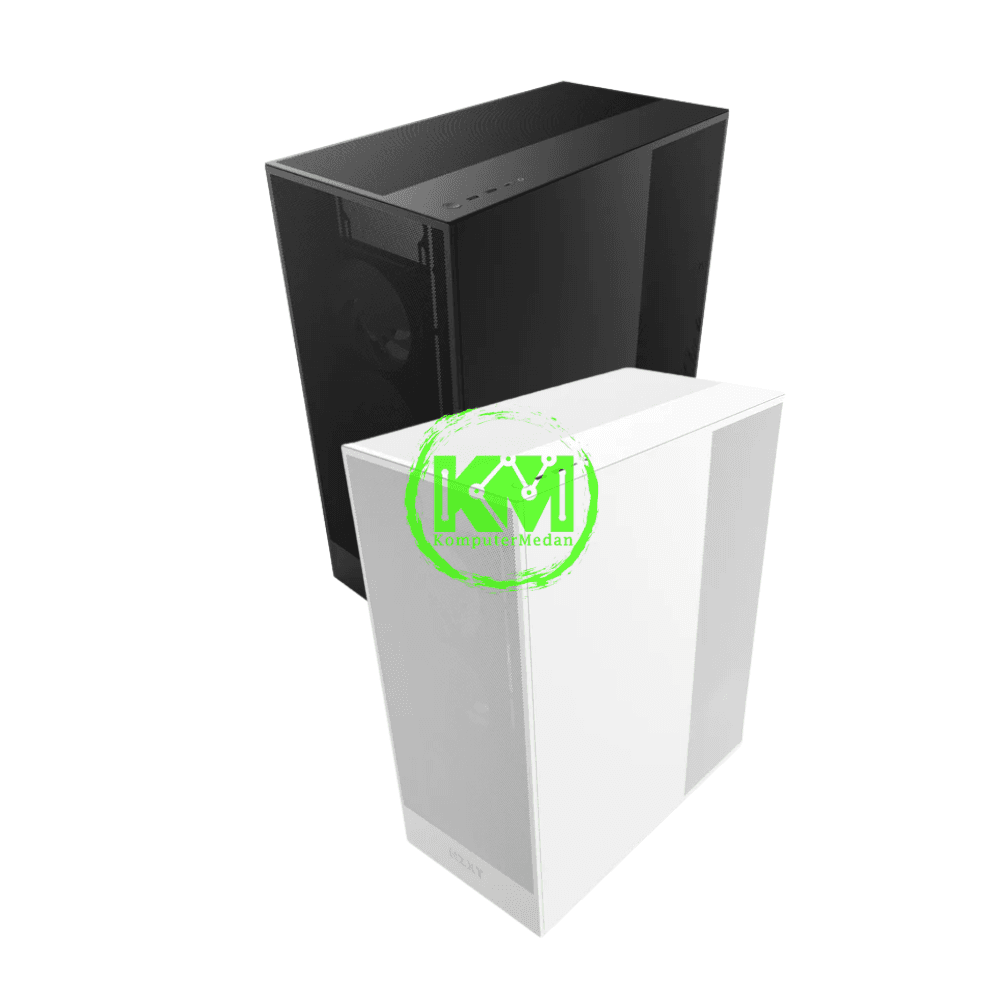 NZXT H7 FLOW BLACK WHITE GAMING CASING - Image 2