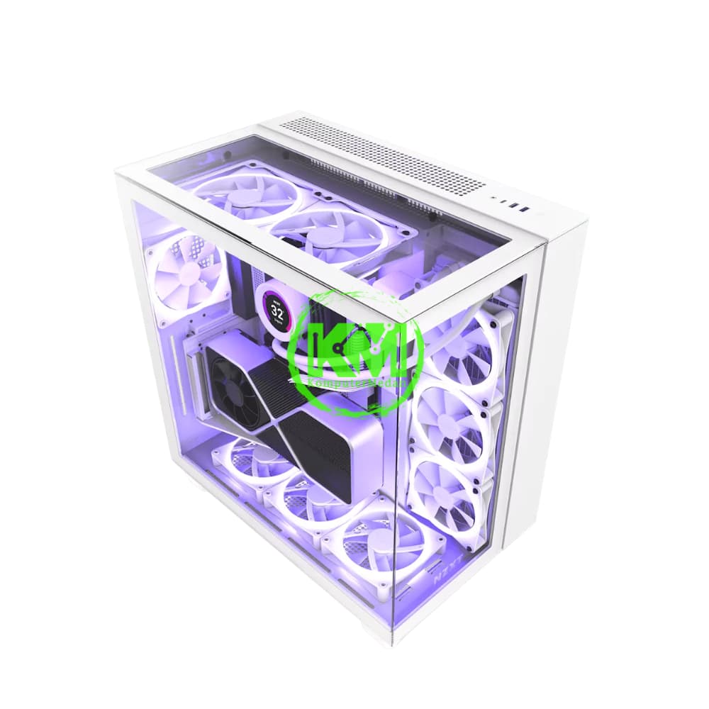 NZXT H9 ELITE BLACK WHITE GAMING CASING - Image 3