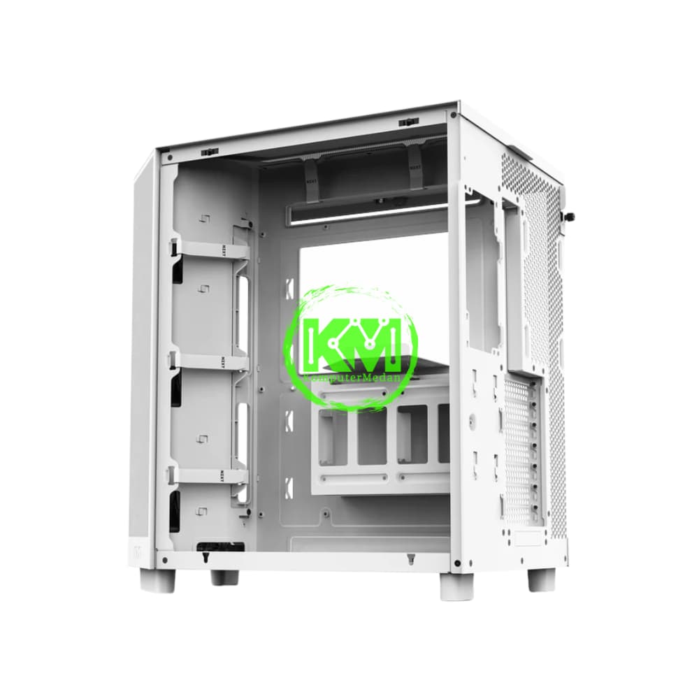 NZXT H6 FLOW BLACK WHITE GAMING CASING - Image 3