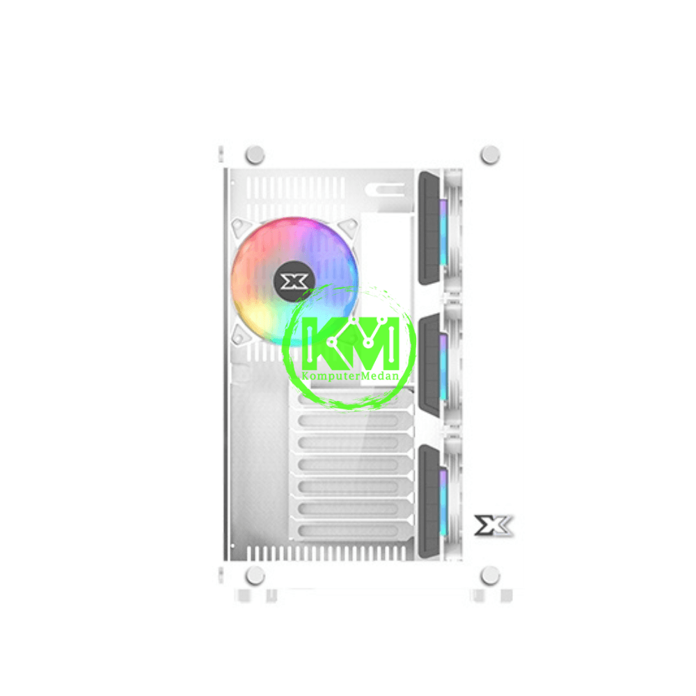 XAGATEK RIUS ARTIC WHITE GAMING CASING - Image 4