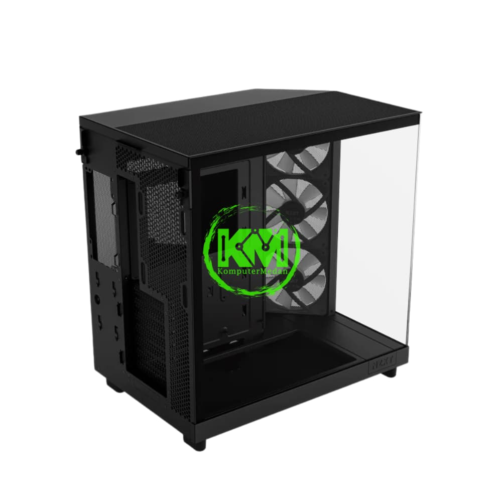 NZXT H6 GLOW RGB BLACK GAMING CASING - Image 4