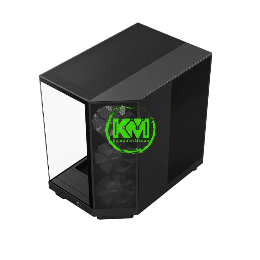 NZXT H6 GLOW RGB BLACK GAMING CASING - Image 3