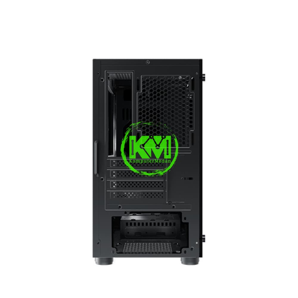 XAGATEK OMG BLACK RED GAMING CASING - Image 3