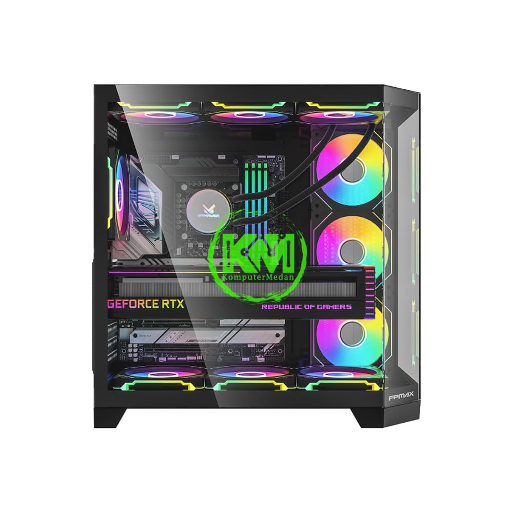 FPMAX CRYSTAL Z6 BLACK GAMING CASING - Image 2