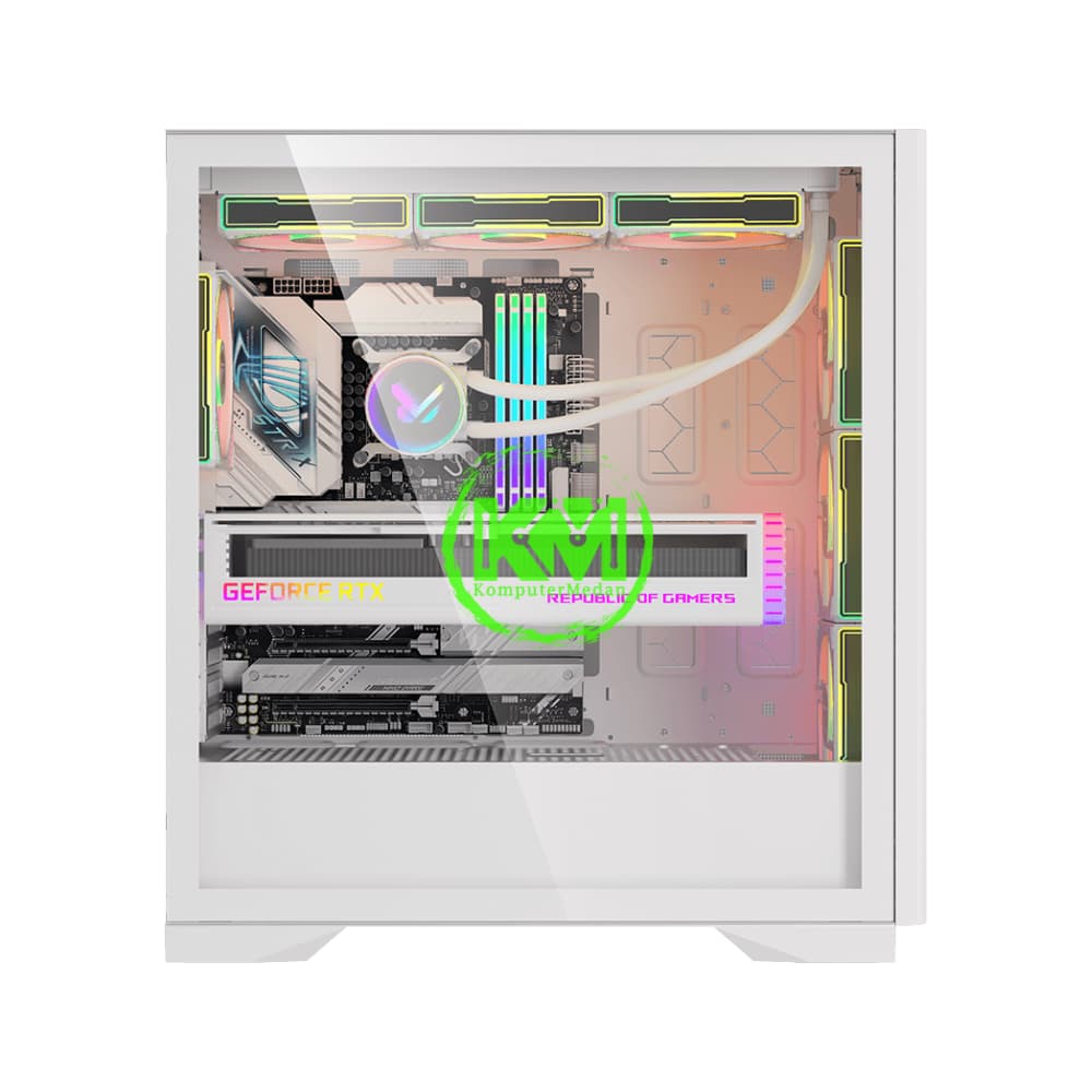 FPMAX AIRPOWER G5 EX H909 WHITE GAMING CASING - Image 2
