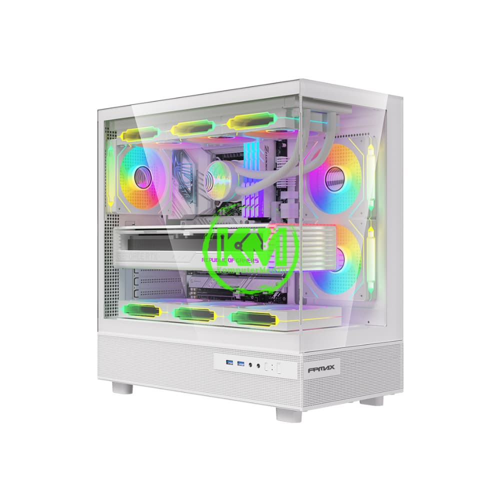 FPMAX DIAMOND Z8 NOVA WHITE + 3FAN GAMING CASING